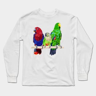 3 Parrots Long Sleeve T-Shirt